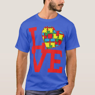 Camiseta Autismo Consciência Mês Amor Suporte Autista