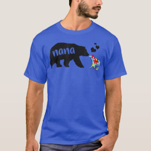 Camiseta Autismo Consciência Nana Bear Quebra-cabeça
