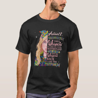 Camiseta Autismo Consciência Que Sussurram Para Sua Gran Au