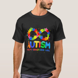 Camiseta Autismo Conscientista Accept Compreende Amor Com A