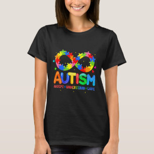 Camiseta Autismo Conscientista Accept Compreende Amor Com A