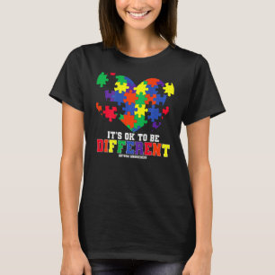 Camiseta Autismo Conscientista Está tudo bem ser diferente