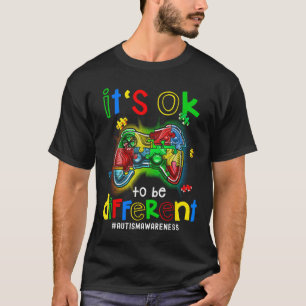 Camiseta Autismo Conscientista Está Tudo Bem Ser Diferente 