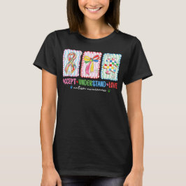 Camiseta Autismo Conscientização Aceitar Compreender Amor F