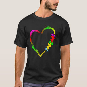 Camiseta Autismo Conscientização Amor Coração Peça do Quebr