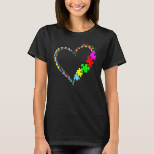 Camiseta Autismo Conscientização Amor Coração Peça do Quebr