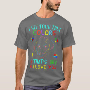 Camiseta Autismo Conscientização Cachorro Bonito Vejo Seu V