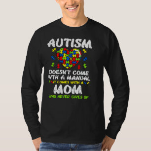 Camiseta Autismo Coração vem Manual Sensibilização da Mãe