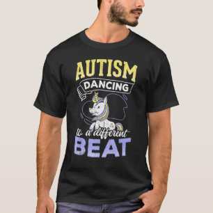 Camiseta Autismo Dançando A Uma Bebida Diferente - Dançando