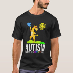 Camiseta Autismo Dançando A Uma Sensibilização Diferente E