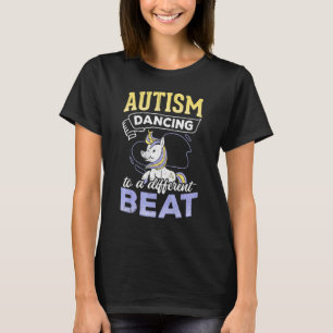 Camiseta Autismo Dançando em um Ritmo Diferente - Dançando