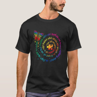 Camiseta Autismo De Borboleta O Mais Forte Autismo De Pesso
