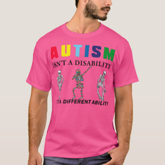 Camiseta Autismo de consciência isnx27t uma deficiência itx