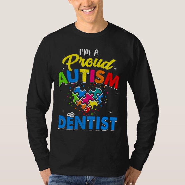 Camiseta Autismo Dentista Autismo Accept Suporte Lov (Frente)