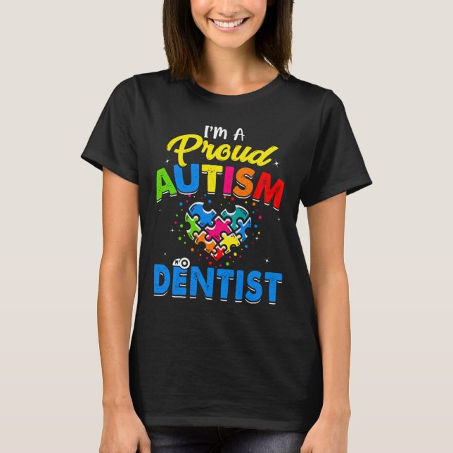 Camiseta Autismo Dentista Autismo Accept Suporte Lov (Frente)