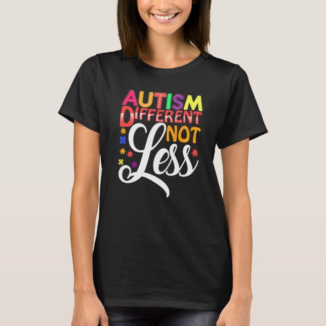 Camiseta Autismo Diferente Não Menos (Frente)