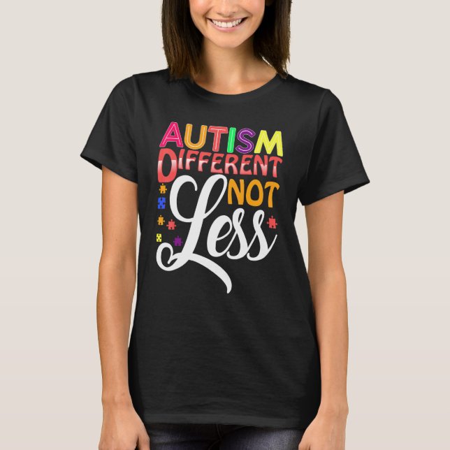 Camiseta Autismo Diferente Não Menos (Frente)