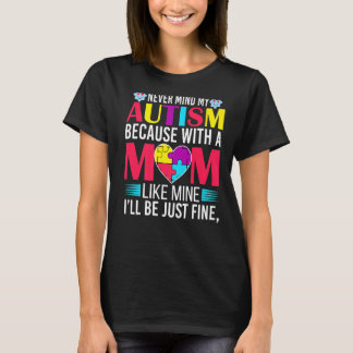 Camiseta Autismo do Dia Mundial da Consciência Autismo Mãe
