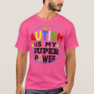 Camiseta Autismo é a minha consciência de super poder do au