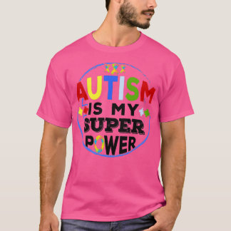 Camiseta Autismo é a minha consciência de super poder do au