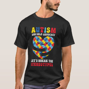 Camiseta Autismo e Autodefesa Vamos Quebrar os Estereótipos
