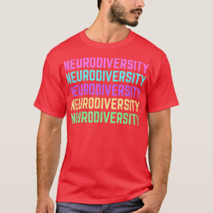 Camiseta Autismo e Consciência ADHD - Adotar a Neurodiversi
