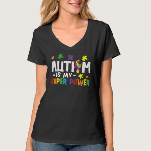 Camiseta Autismo É Meu Autismo De Super Poder, Toddler