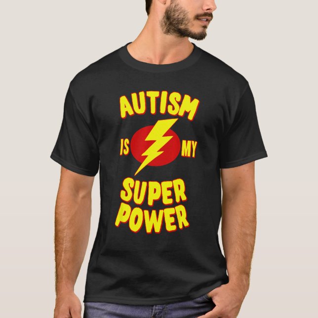 Camiseta Autismo é meu super poder (Frente)