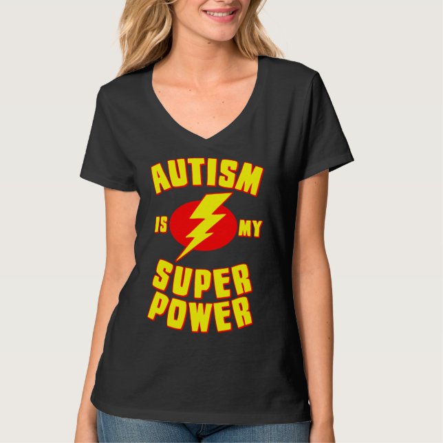 Camiseta Autismo É Meu Super Poder (Frente)