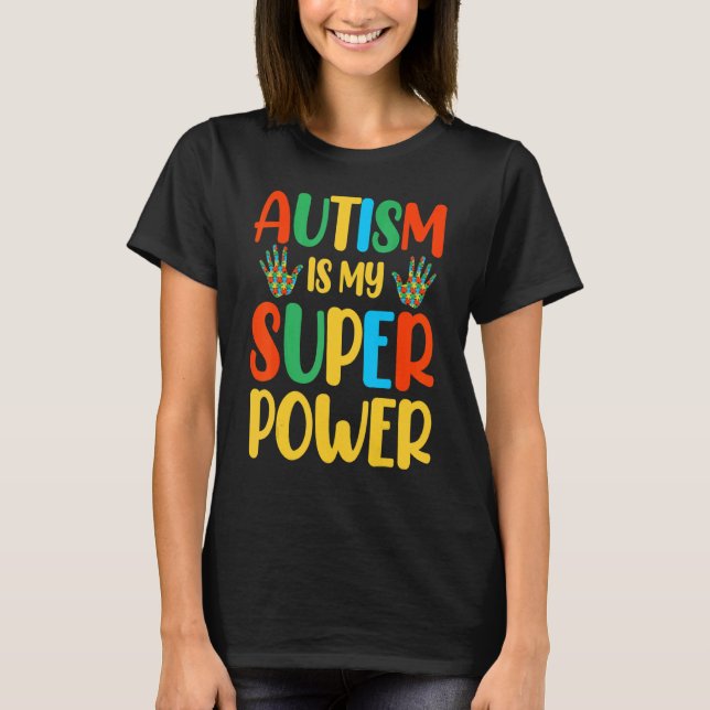 Camiseta Autismo É Meu Super Poder 1 (Frente)
