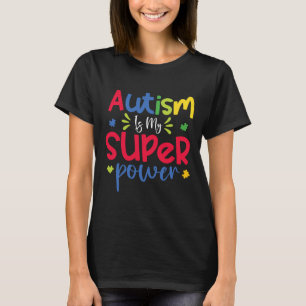 Camiseta Autismo É Meu Super Poder Engraçado Autismo Conhec