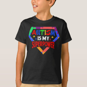 Camiseta Autismo É Meu Super Poder, Presente De Consciênc