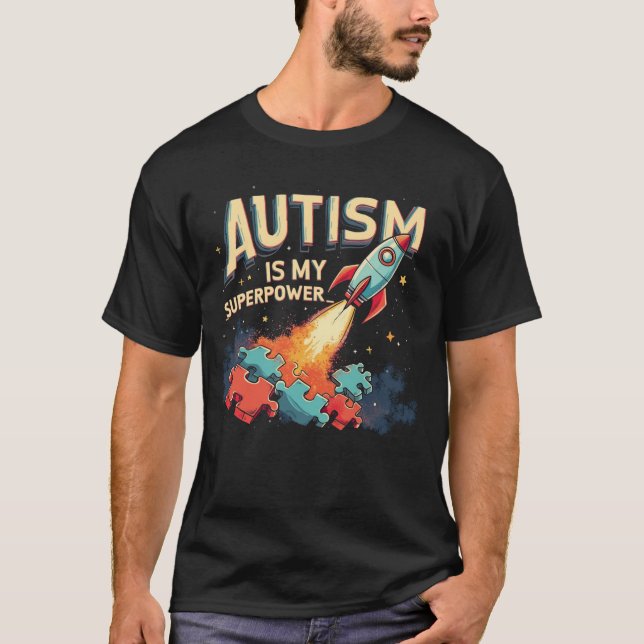 Camiseta Autismo é meu superpoder (Frente)