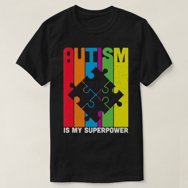 Camiseta Autismo é meu superpoder 7 (Frente do Design)
