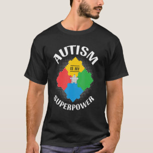 Camiseta Autismo É Meu Superpoder Conscientização Do Autism