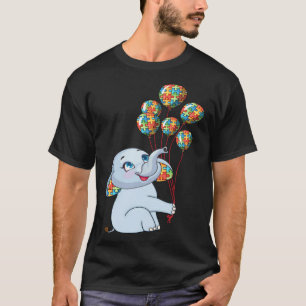 Camiseta Autismo é meu talento Incrível Bebê Elefante Autis