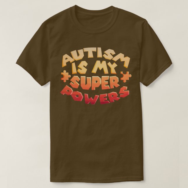 Camiseta Autismo é meu transtorno de conscientização de alt (Frente do Design)