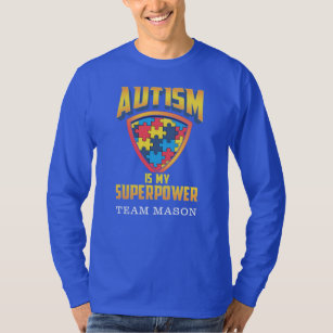 Camiseta Autismo É Minha Família Personalizada De Superpotê