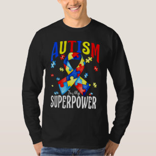 Camiseta Autismo É Minha Fita De Sensibilização Sobre Autis