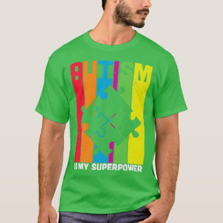 Camiseta Autismo É O Meu Quebra-cabeça De Superpotência