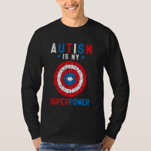 Camiseta Autismo É O Meu Soberpoderoso Orgulho Quebra-cabeç