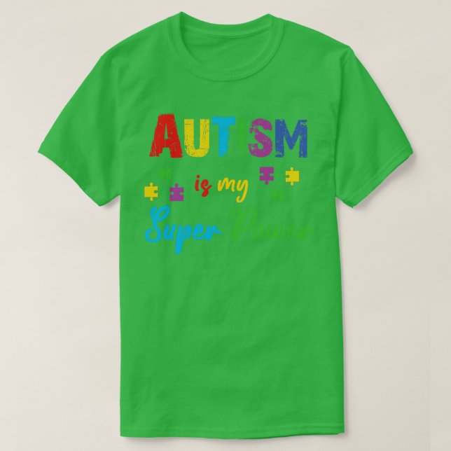 Camiseta Autismo é o meu super poder (Frente do Design)