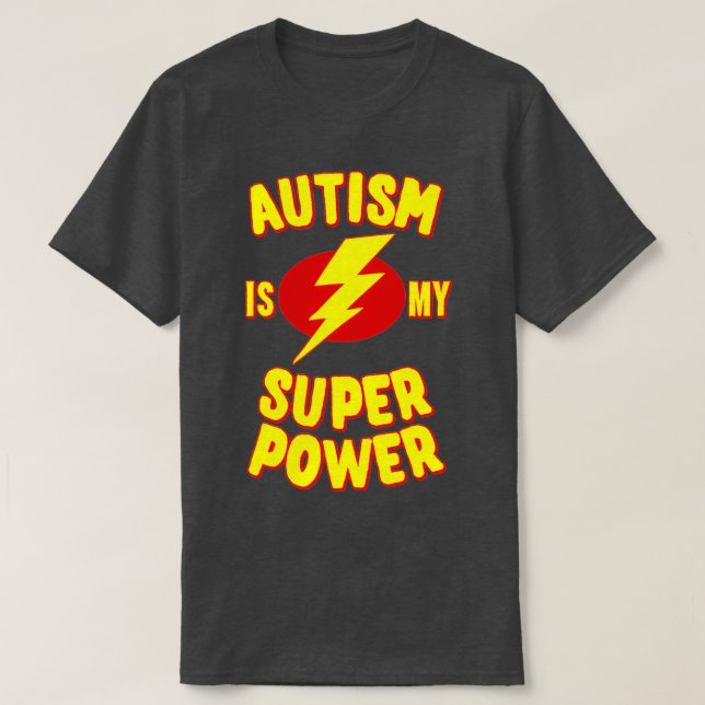 Camiseta Autismo é o meu super poder 5 (Frente do Design)