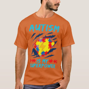 Camiseta Autismo É O Meu Superpoder Mugs Ts