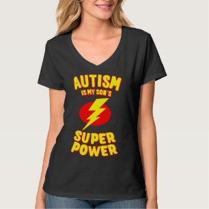 Camiseta Autismo É O Super Poder Dos Meus Filhos