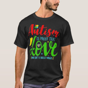 Camiseta Autismo é prova de que o amor não precisa de palav