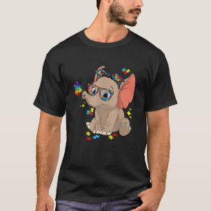 Camiseta Autismo Elefante Vira Consciência Mãe Crianças Aut