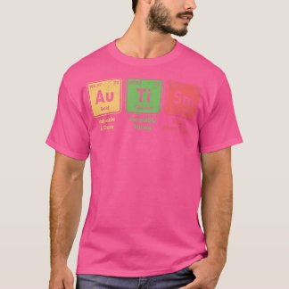 Camiseta Autismo Elementos de Mesa Periódicos Ortografia Au
