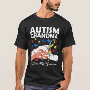 Camiseta Autismo Engraçado Avó Amo Meu Avô Awa