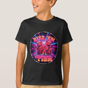 Camiseta Autismo Engraçado Rizz Em Com O Capivara Meme Tism